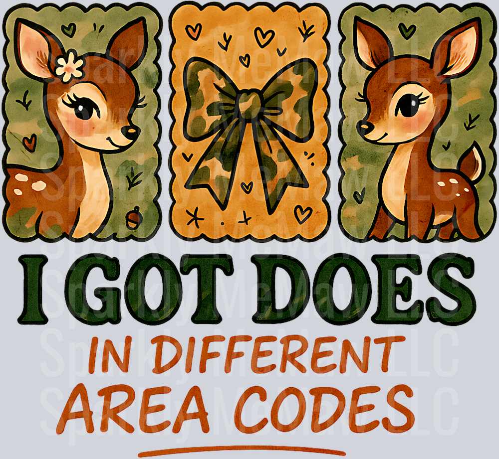 I got does in different area codes UV DTF Decal (printed in width)