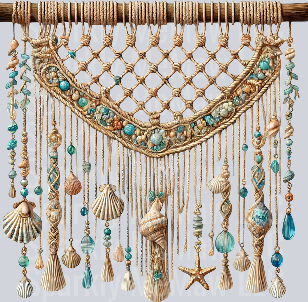 2 Ocean Boho Summer ClipArt Decal