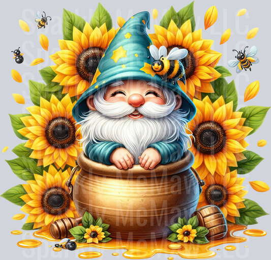 33 Bee Gnome UV DTF Clip Art Decal