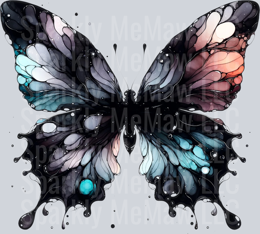 butterfly 8 Clip Art UV DTF Decal