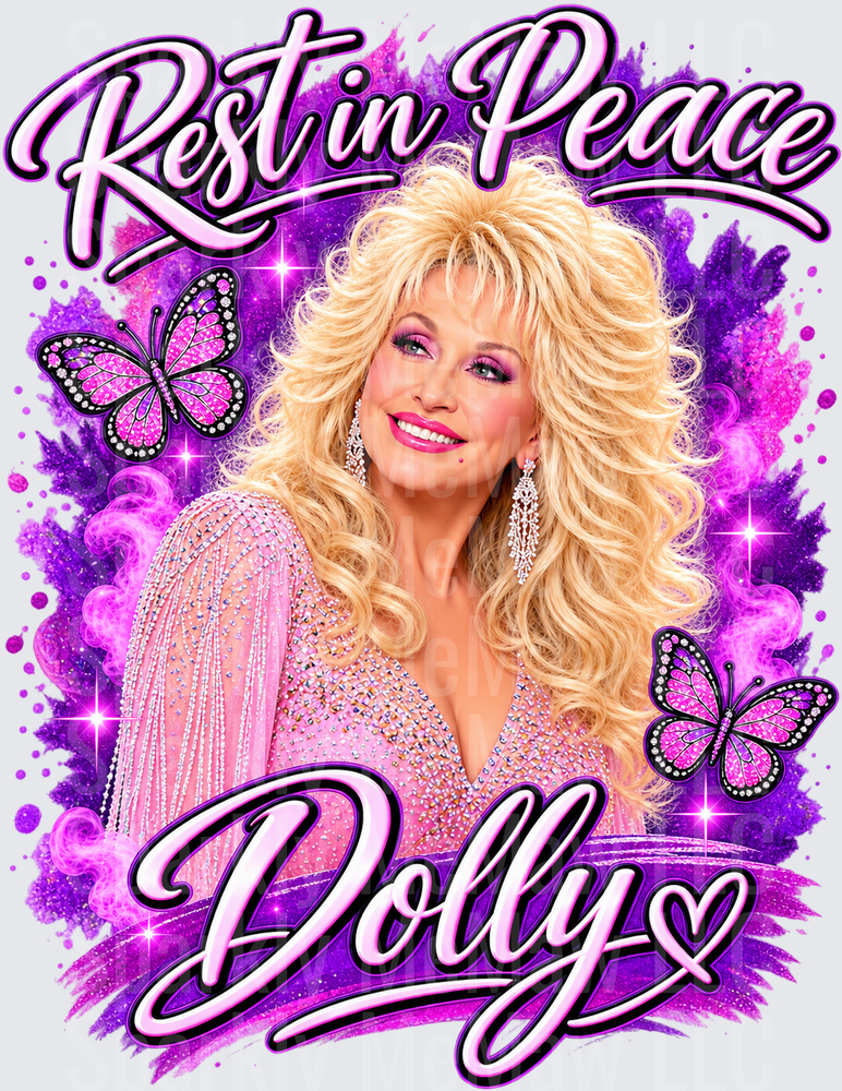 Rest In Peace Dolly UV DTF Decal