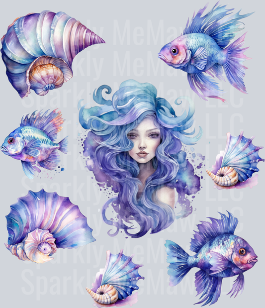 BlueSea UV DTF Element Sheet