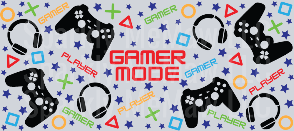 Gamer Mode UV DTF 16 oz Wrap