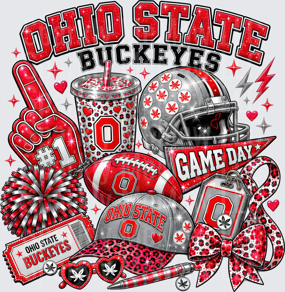 Ohio State Buckeyes Game Day UV DTF Decal