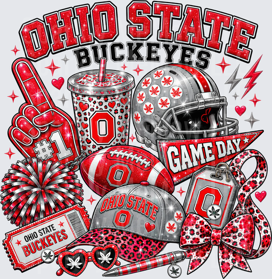 Ohio State Buckeyes Game Day UV DTF Decal