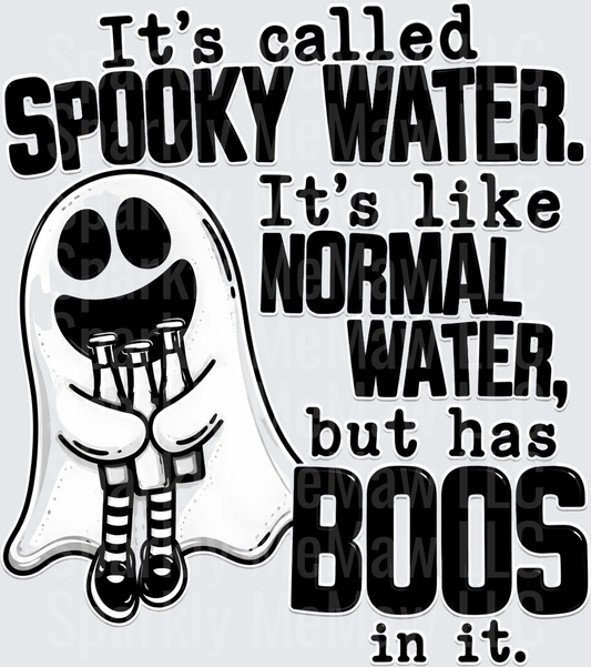 Spooky Water Ghost Boos UV DTF Decal