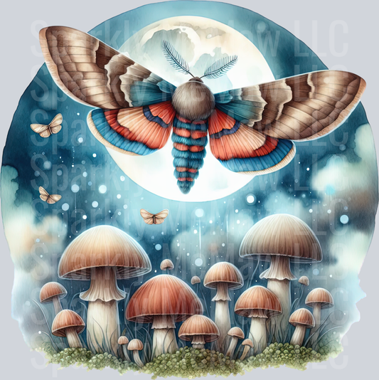 41 Nocturne Moth ClipArt Decal