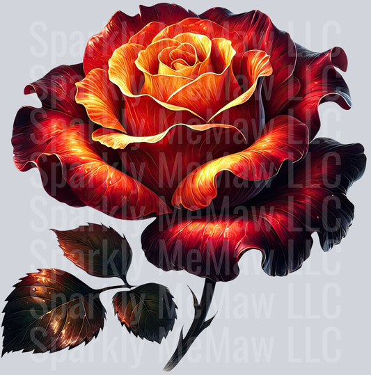 Fantasy Rose 17 UV DTF Decal