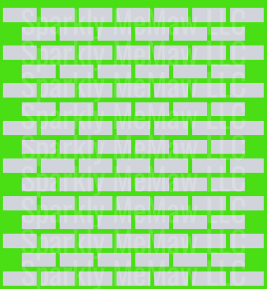 Green brick outline 10x10