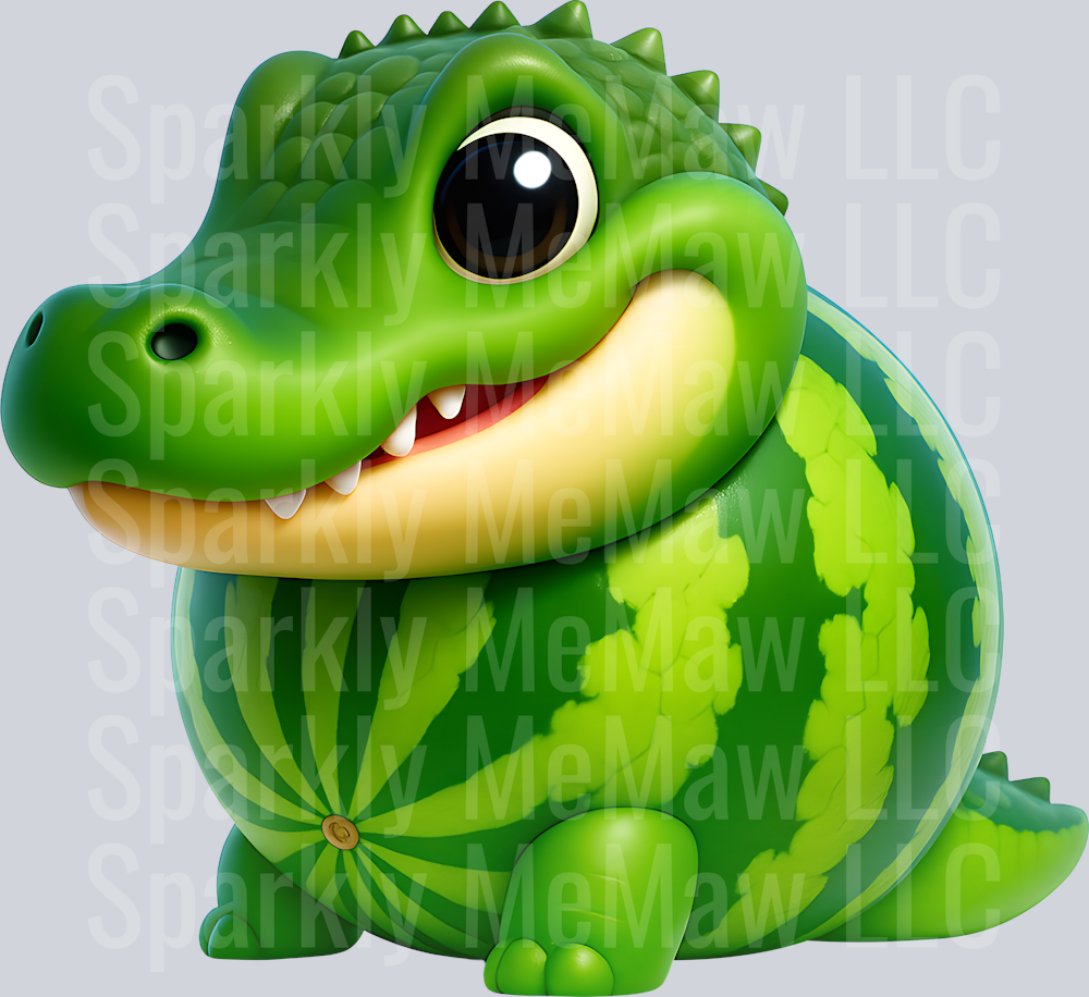 Glorbo Fruttodrillo Brain Rot UV DTF Decal