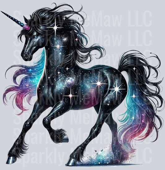 Starry Unicorn ClipArt Decals 6