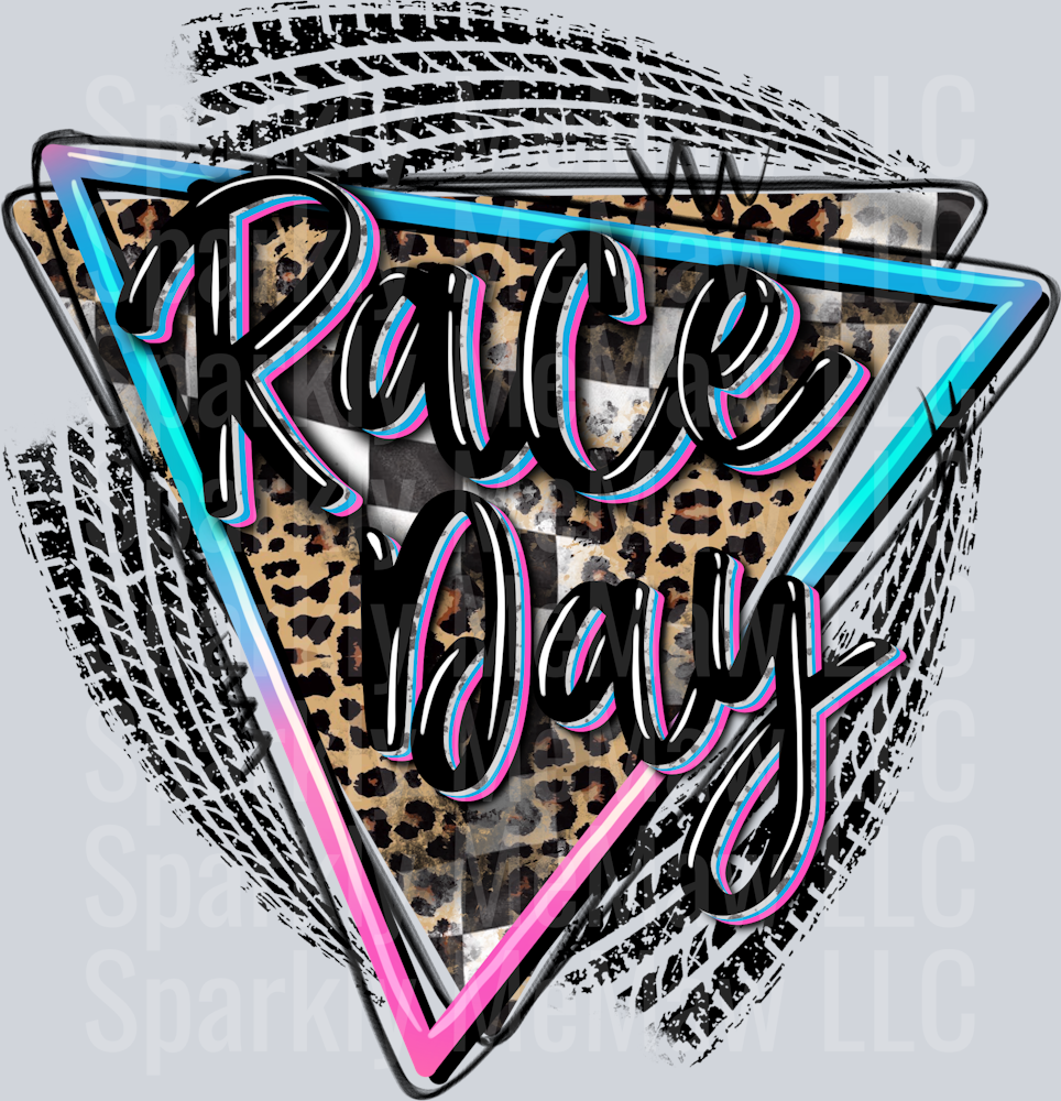 race_day_leopard_ DTF Transfer (Fabrics)