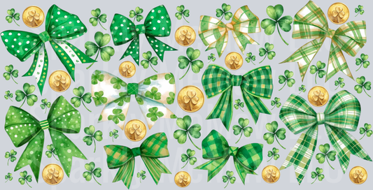 St-Patricks Day 16 oz Bow wrap