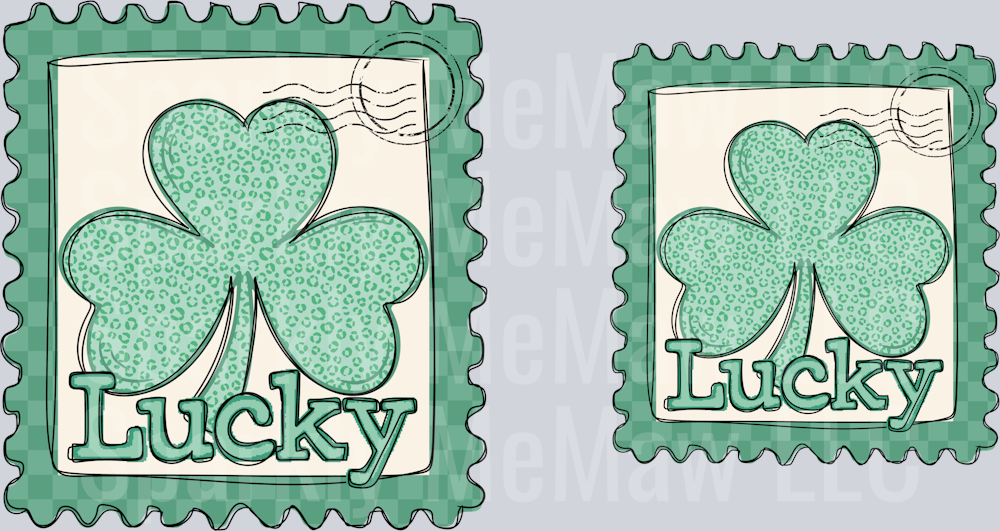 Lucky Decal Set  4  inch and 5 inch decal (one set)