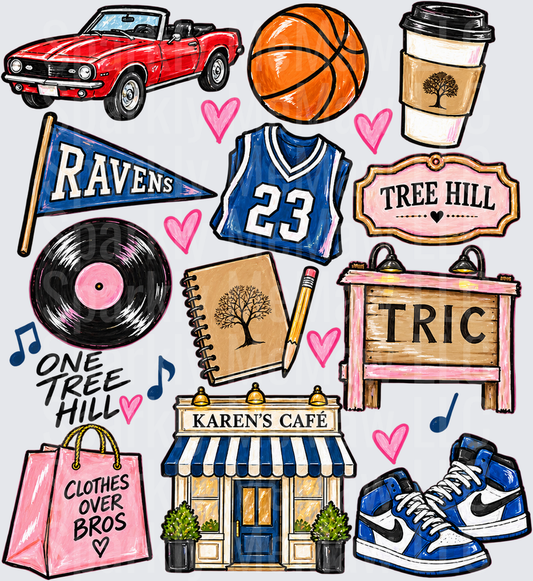 One Tree Hill Icons DTF Transfer for Fabrics
