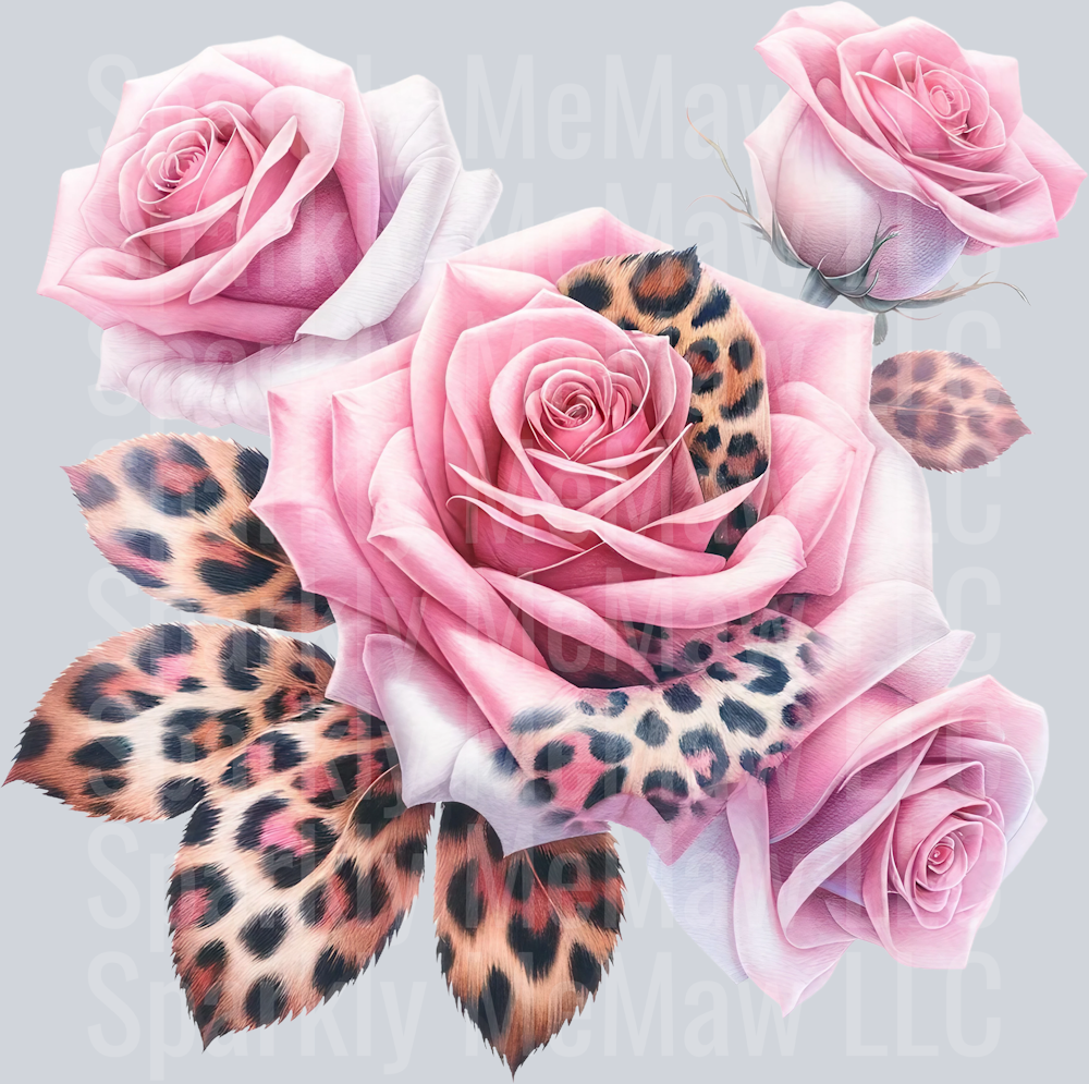 rose 11 Animal Rose UV DTF Clip Art Decal