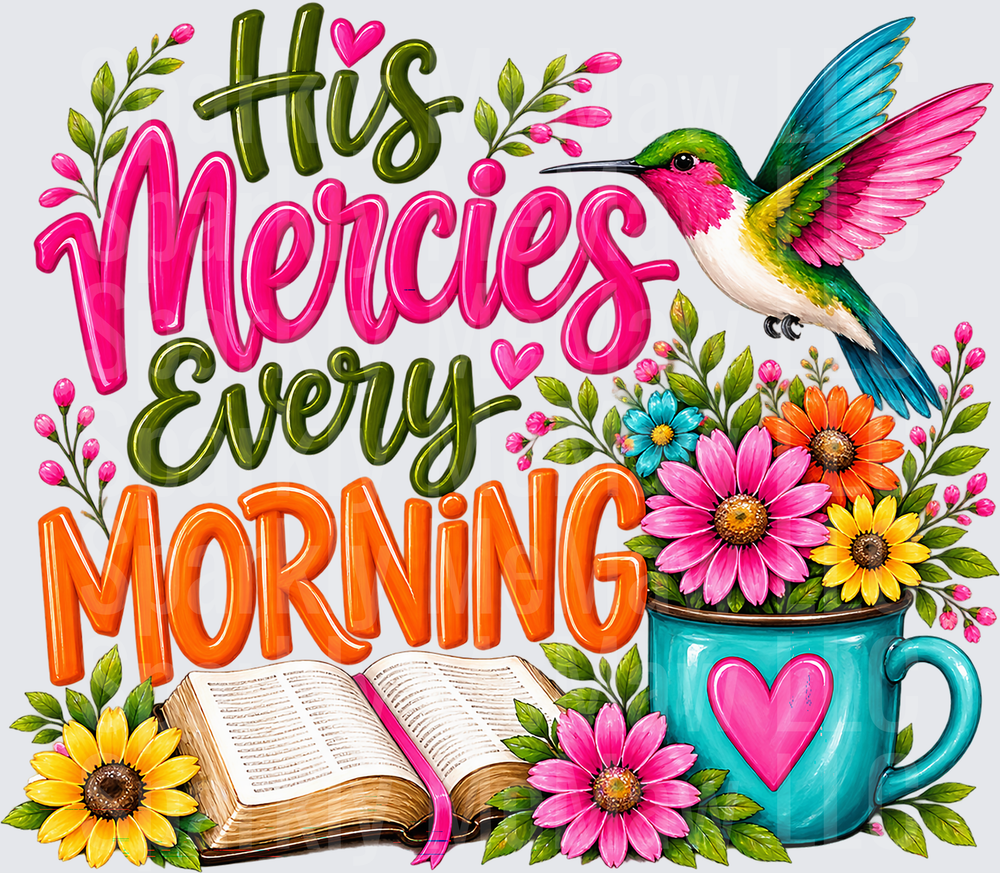 His Mercies Every Morning UV DTF Decal
