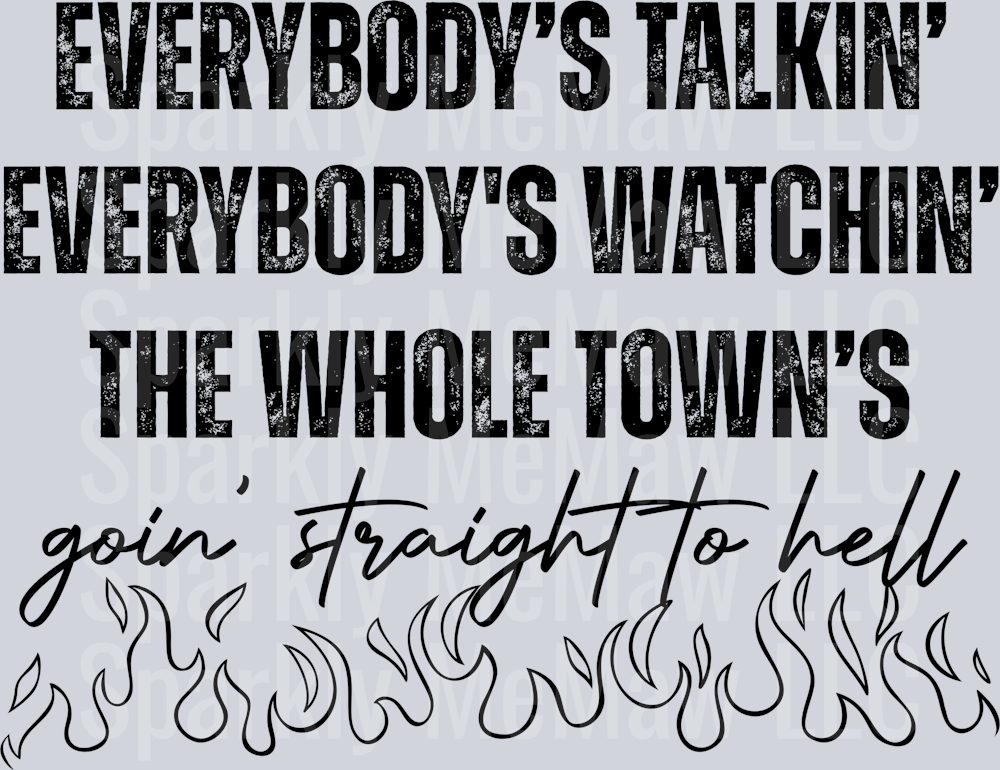 everybody's talking UV DTF Decal
