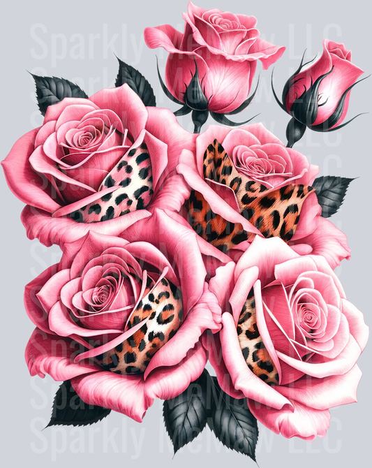 rose 9 Animal Rose UV DTF Clip Art Decal