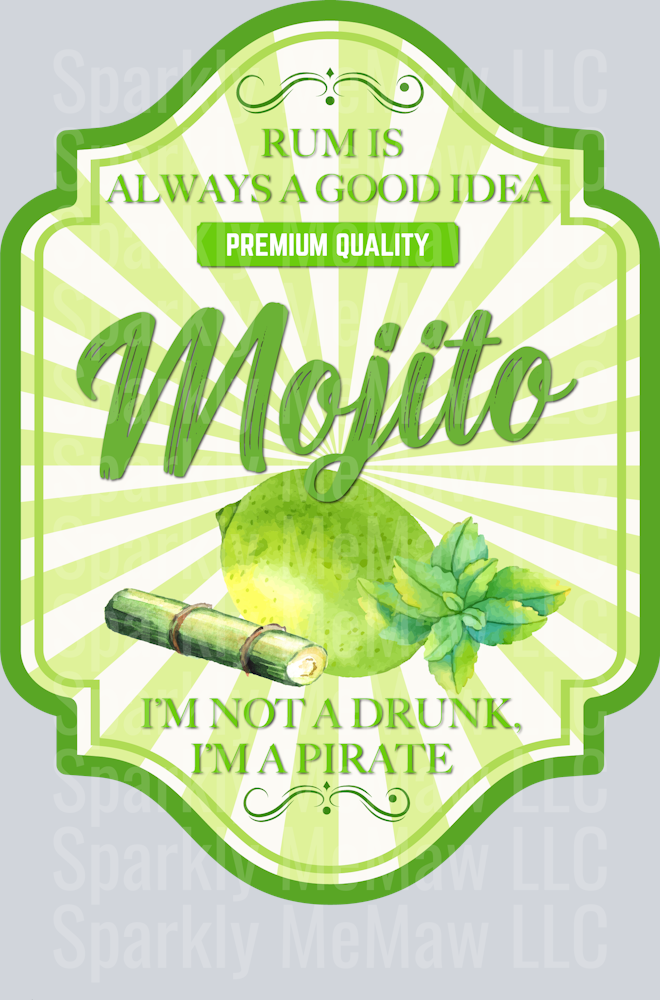 mojito UV DTF Decal