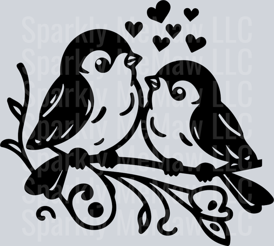Bird UV DTF Clipart Decal 17