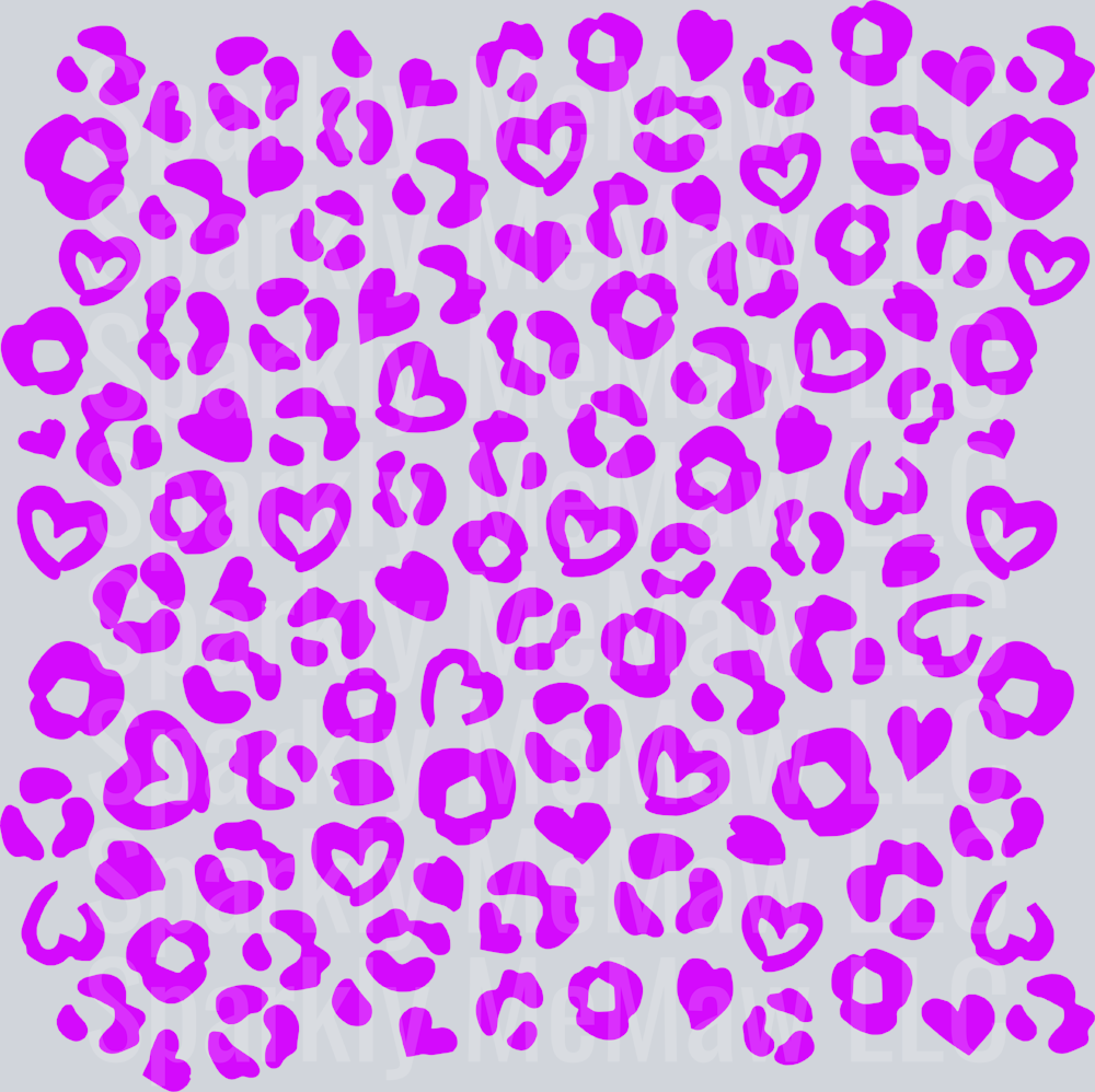 Purple Leopard 10x10