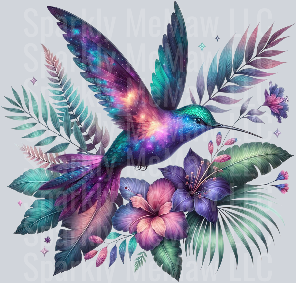 61 Hummingbird Clip Art UV DTF Decal