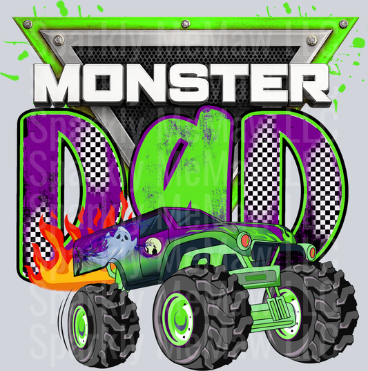 gravedigger dad UV DTF Decal