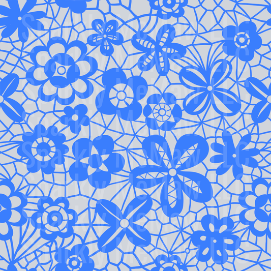 Seamless blue lace 10x10