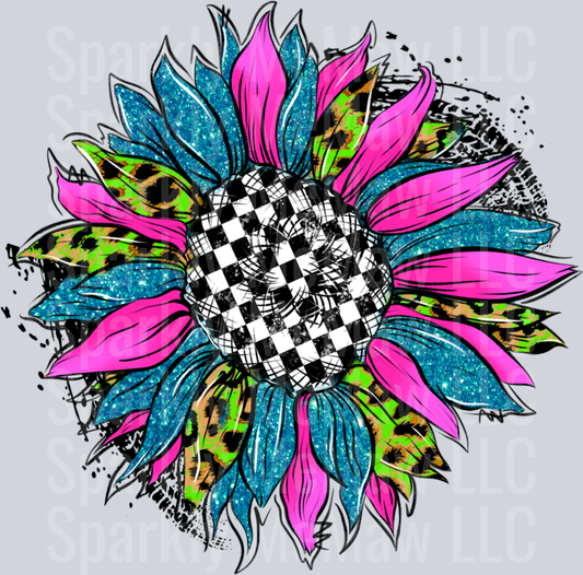 race_sunflower DTF Transfer (Fabrics)