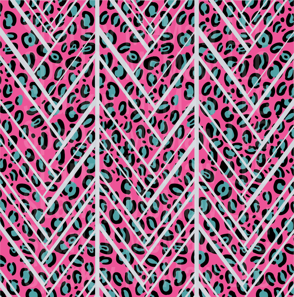 Pink Leopard 10x10 Twisted UV DTF Sheet