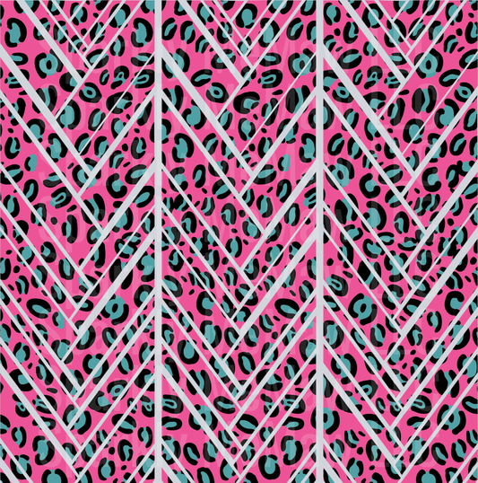 Pink Leopard 10x10 Twisted UV DTF Sheet