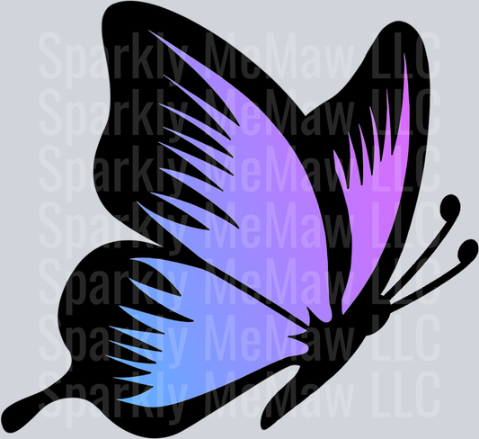 Colorful Butterfly Clipart Decal 11