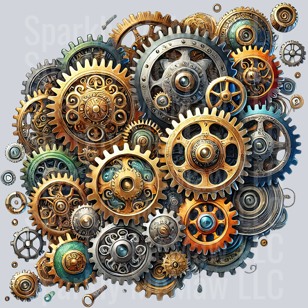 Steampunk Clip Art UV DTF Decal 26