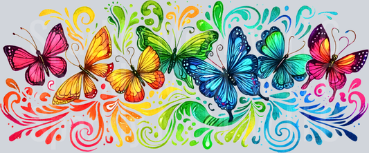 Butterflies 2 16 oz UV DTF Wrap