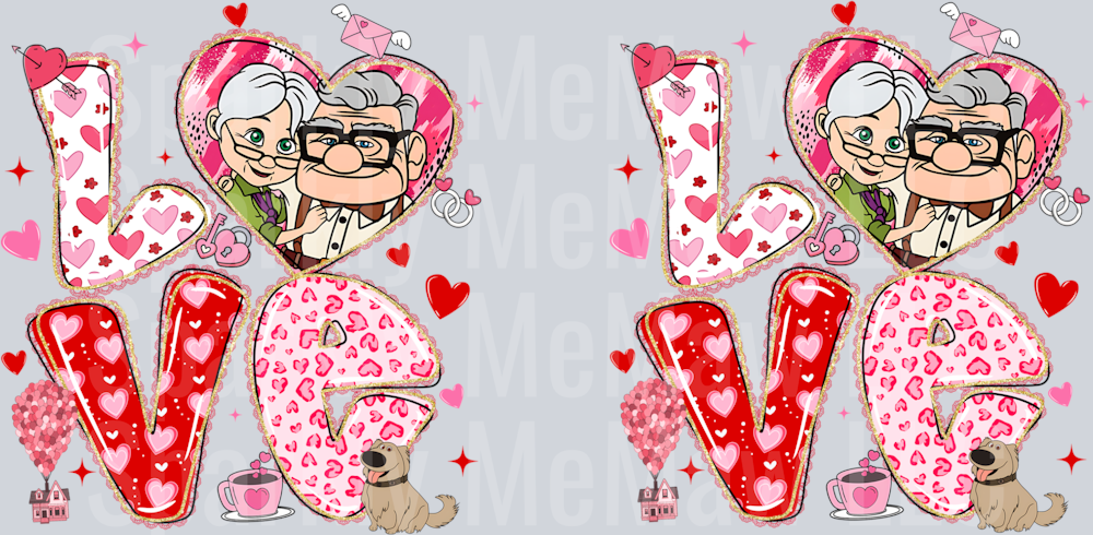 Valentine 16 oz UV DTF Wrap 48