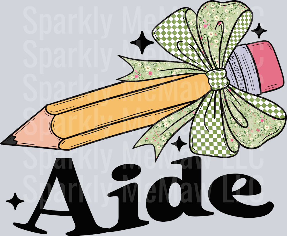 Aide Green DTF Transfer (Fabrics)
