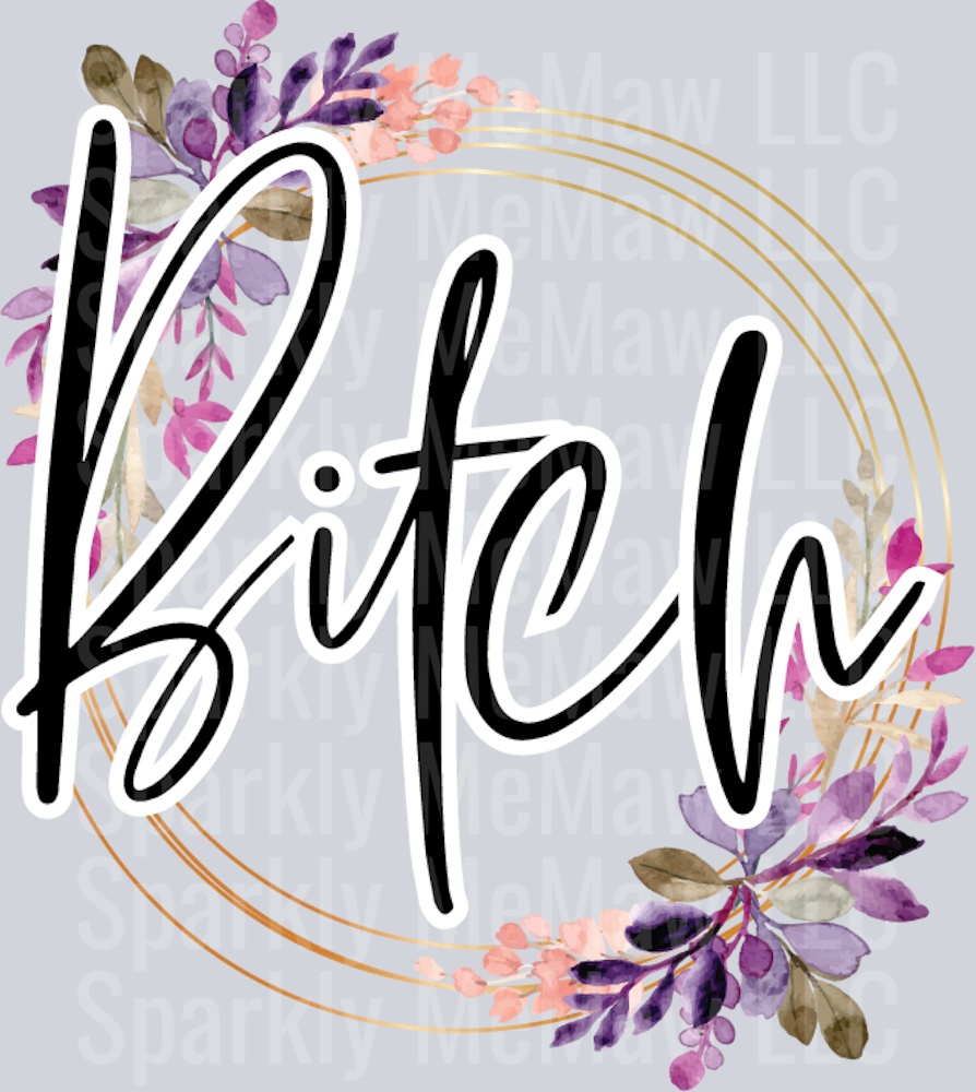 BITCH UV DTF Decal