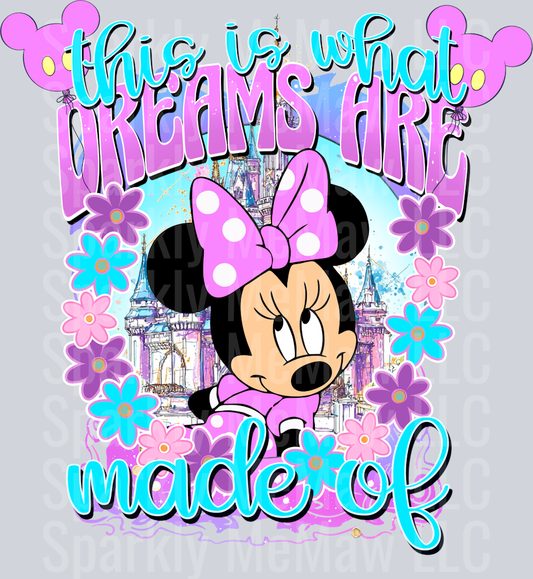 Minnie dreams UV DTF Decal