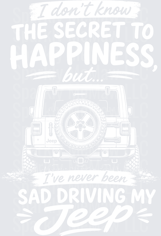 Jeep makes me happy uv dtf decal
