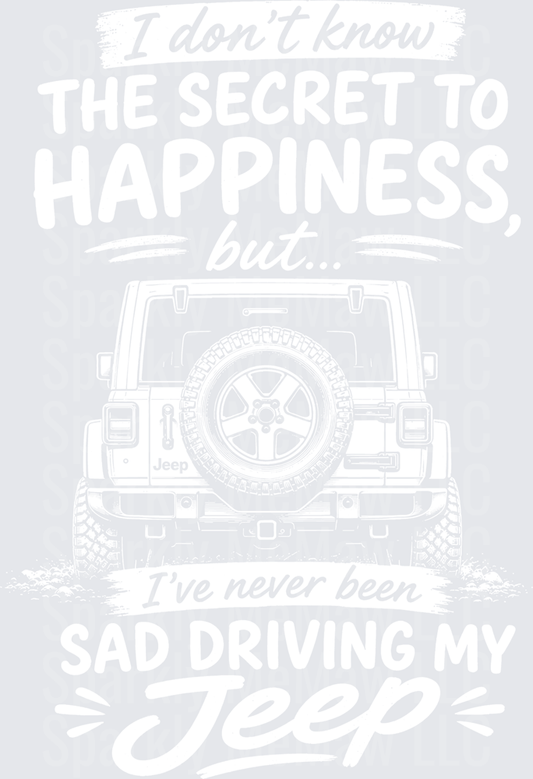 Jeep makes me happy uv dtf decal