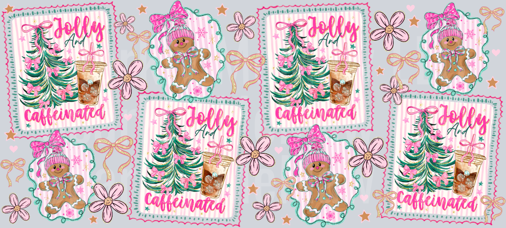 Jolly and Caffeinated 16 oz UV DTF Wrap