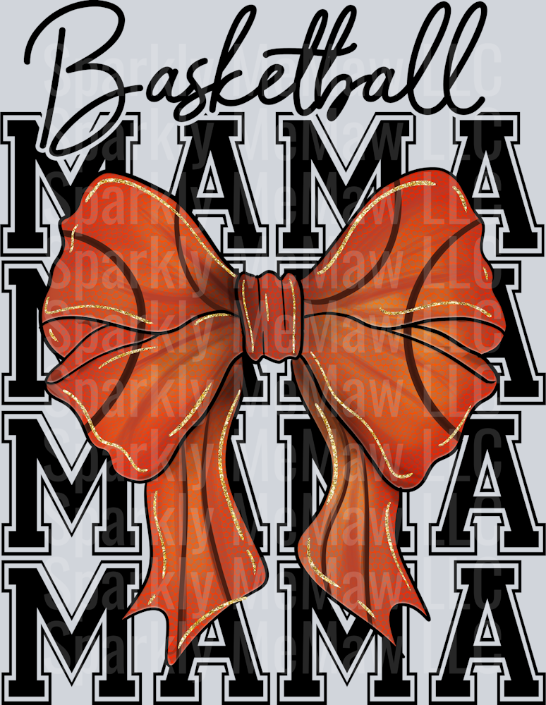 Coquette-Basketball-Mama UV DTF Decal