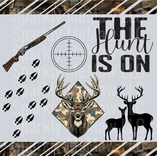 The Hunt is on 10x10 UV DTF Element Sheet