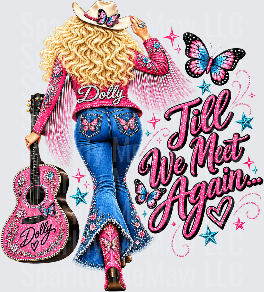 Dolly Till We Meet Again UV DTF Decal
