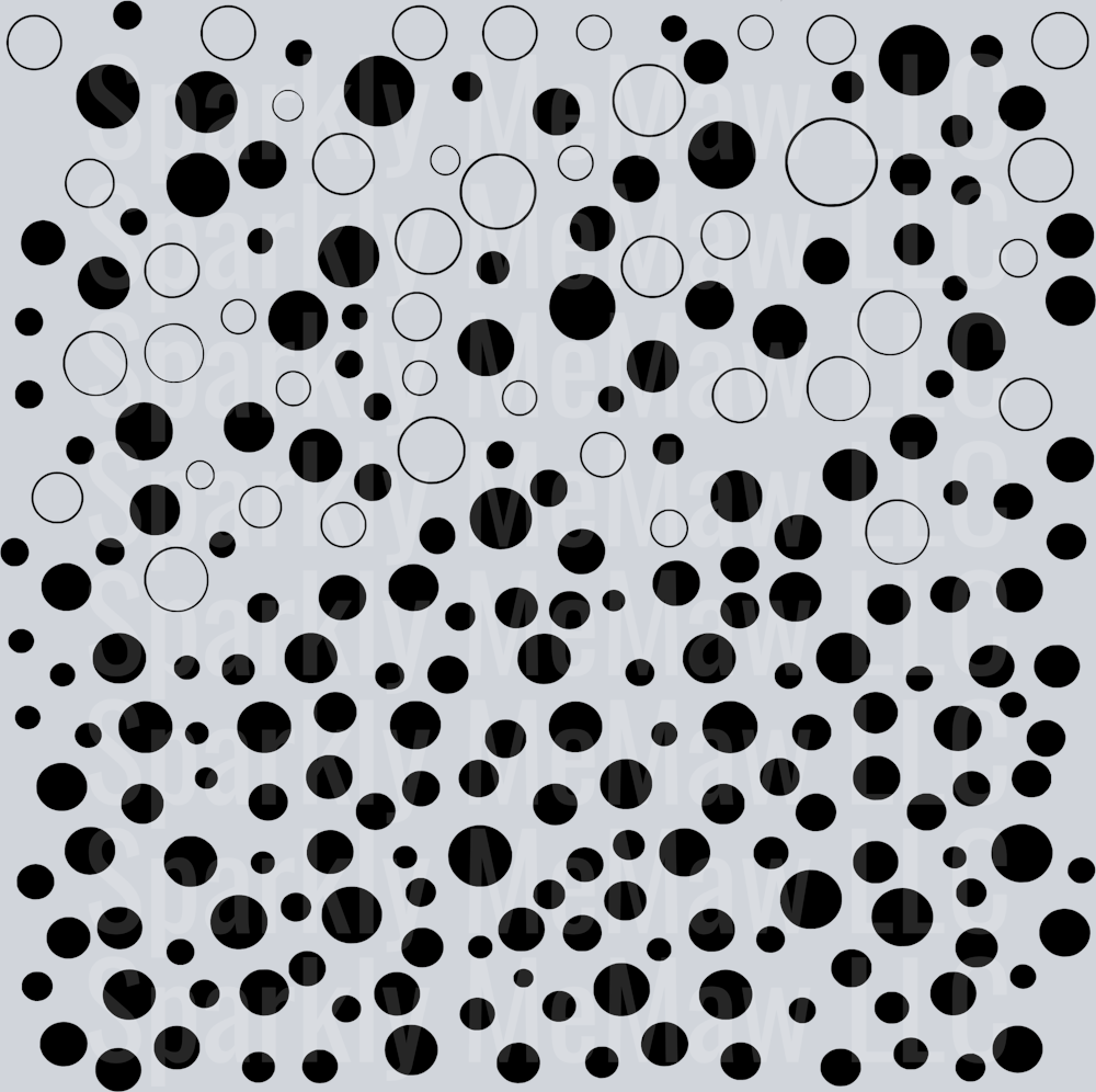 Polka Dots  UV DTF  Sheet 10x10