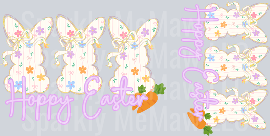 Happy Easter Decal Set  4  inch and 5 inch decal (one set)