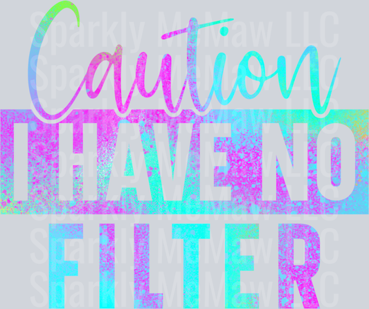 No Filter DTF Transfer (fabrics)