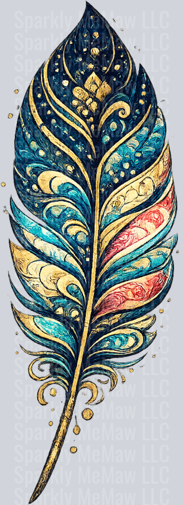 OWL Mandala Feather UV DTF Clip Art Decal