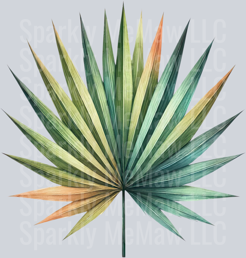 28 Tropical Leaves Clipart Decal